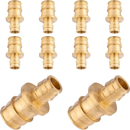 Miniatura 12 de PEX-A - Paquete combinado de accesorios de expansión – 1/2 pulgada en T y codo, paquete de 10 (5 T + 5 codos), latón sin plomo, compatible
