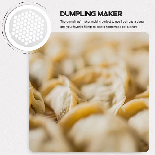 Miniatura 4 de Kichvoe 2 piezas de molde para hacer bolas de masa hervida para ravioles caseros Wontons y calcomanías de olla de diseño reutilizable para hacer