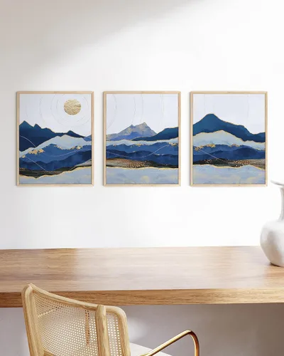 Miniatura 112 de HAUS AND HUES Marco de arte occidental, juego de 3 impresiones artísticas del suroeste del desierto de Arizona, decoración bohemia moderna, arte