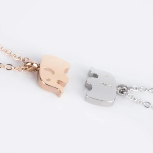 Miniatura 5 de WDSHOW Collar con colgante de elefante, joyería minimalista, 16.5 + 2 pulgadas