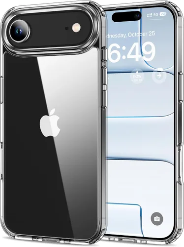 Miniatura 45 de HOOMIL Funda para iPhone 7 Plus/iPhone 8 Plus de 5.5 pulgadas, no amarillea, protección contra caídas, cubierta trasera dura transparente