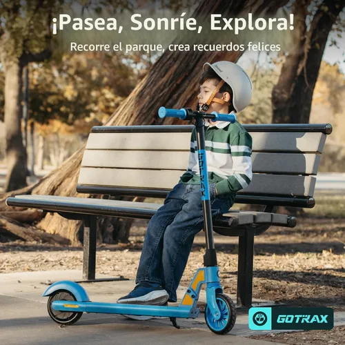 Miniatura 3 de Gotrax GKS Mini Electric Scooter for Kids 6-12, Max 3.75 Miles & 7.5 Mph by 150W Motor, 6'' Wheel, Thumb Control Easy to Ride & Assemble Azul