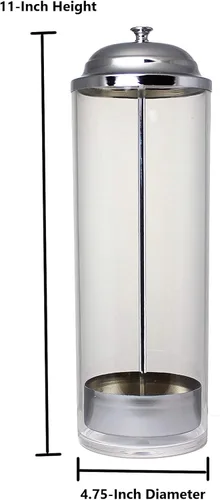 Miniatura 3 de Prodyne F-36 despachador de popotes de acrílico con 36 popotes, Blanco, Paquete de 1, Blanco