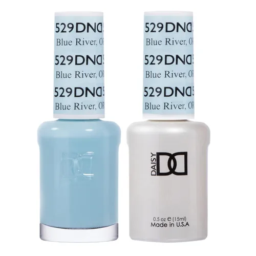 Miniatura 19 de Juego de esmalte de uñas de gel DND, Colección Azul, esmalte de gel UV/LED y laca de uñas de secado al aire, dúo de esmalte sin astillas a juego