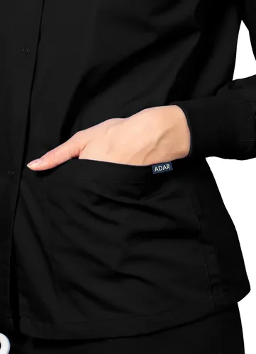 Miniatura 4 de Adar Universal Scrubs for Women - Round Neck Warm-Up Scrub Jacket