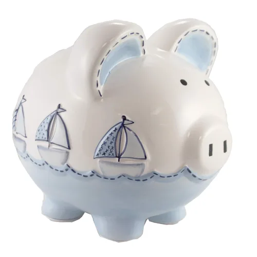 Miniatura 12 de Child to Cherish Cerdito de cerámica, diseño de globo aerostático