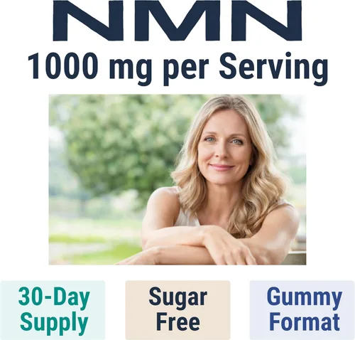 Miniatura 2 de SHIZAM Gomitas NMN (mononucleótido de nicotinamida) - 1000 mg por porción Soporte NAD+ Suministro de 30 días Sin azúcar
