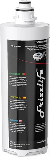 Frizzlife Cartucho de filtro de repuesto MK99 con cartucho de filtro FZ-2 en el interior