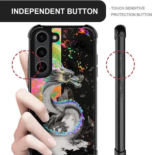 Miniatura 503 de CARLOCA Funda compatible con Samsung Galaxy S22 Ultra, diseño gráfico de Star Howling Wolfs Samsung Galaxy S22 Ultra, diseño gráfico, a prueba