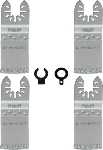 Miniatura 10 de XXGO 4 piezas de cuchillas oscilantes de diamante multiherramienta para quitar lechada de arena XG4202S Lo mejor para la eliminación de lechada