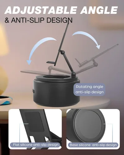 Miniatura 6 de Funistree Regalos para hombres, él, marido, día del padre, soporte para teléfono celular con altavoz Bluetooth inalámbrico, regalos de cumpleaños