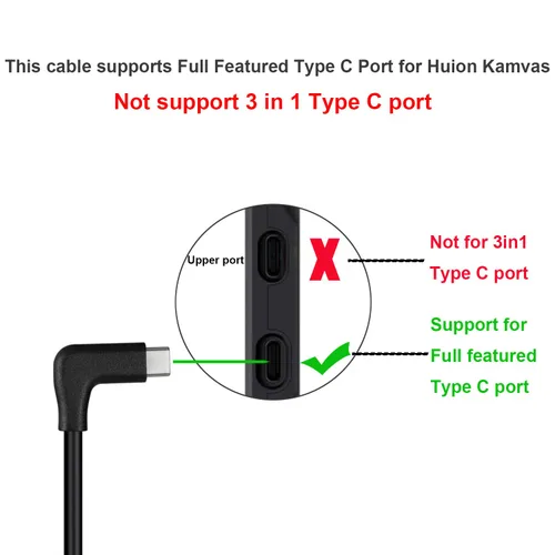 Miniatura 2 de QCEs Cable USB C a USB C 3.1 Gen 2 de 6.6 pies, cable tipo C de ángulo recto con pantalla de video 4K, transferencia de datos de 10 Gbps, carga PD