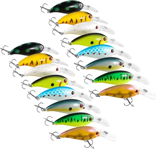 Miniatura 2 de Fishing Lures Shallow Deep Diving Swimbait Crankbait Fishing Wobble Multi Jointed Hard Baits for Bass Trout Freshwater and Saltwater
