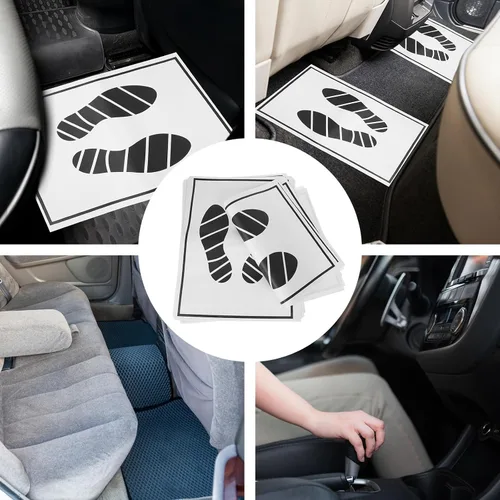 Miniatura 8 de 50 tapetes de papel para automóvil, tapetes de papel para concesionarios, impresos con bonita huella automotriz para suministros de protección