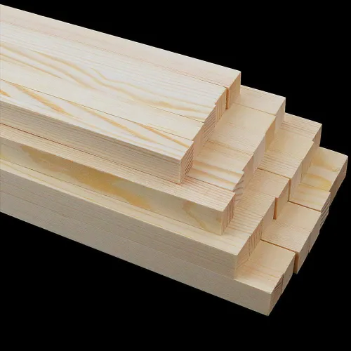 Miniatura 5 de Paquete de 25 varillas o palos cuadrados de madera dura sin terminar de 1/2" x 12