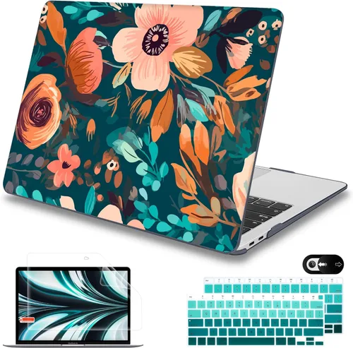 Miniatura 13 de Mektron Funda para MacBook Air de 13 pulgadas M1 A2337 A2179 A1932, carcasa dura 2018-2021 Air de 13 pulgadas con Touch ID, diseño exclusivo