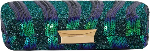 Miniatura 3 de Ayliss Bolso de noche para mujer, con cuentas de lentejuelas y pavo real, bolso cruzado, bolso de hombro para fiesta, vintage, baile de graduación