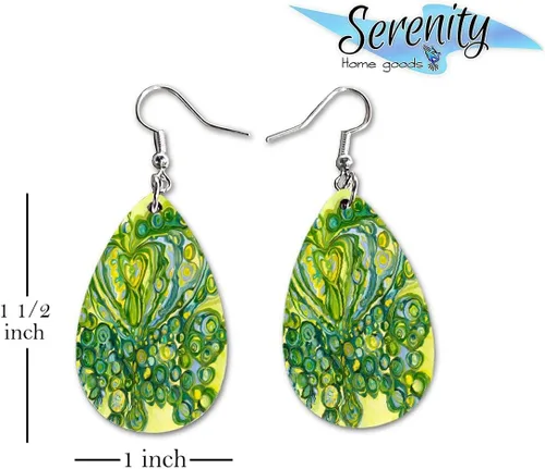 Miniatura 18 de Maureen Claffy Artist Collection Compassion Teardrop Dangle Earrings Set Cute Girls Womens Jewelry Earings Holiday Gifts Summer Decorations