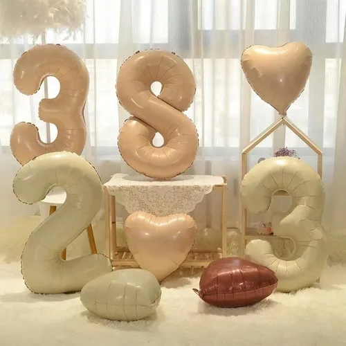 Miniatura 3 de 10 globos de corazón blanco crema, formas de corazón blanco arena de 18 pulgadas para baby showers, bodas, decoraciones del día de San Valentín
