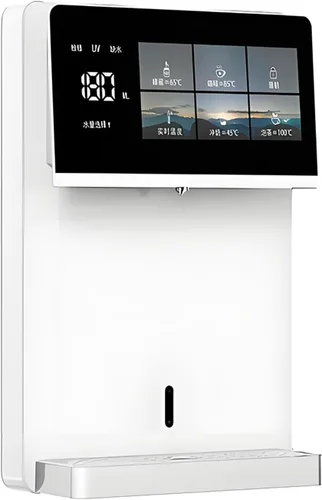 Dispensador de agua fría y caliente montado en la pared, enfriador de agua de calor instantáneo de 3200 W, 5 controles de temperatura precisos,