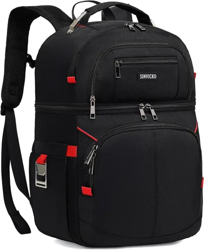 Miniatura 8 de Mochila enfriadora aislada, bolsa enfriadora a prueba de fugas de doble cubierta, mochila enfriadora aislada para almuerzo para hombres y mujeres