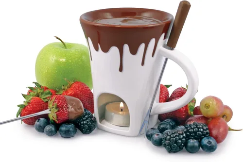 Miniatura 3 de Swissmar F12064 Juego de tazas de fondue de chocolate nostalgia de 4 piezas