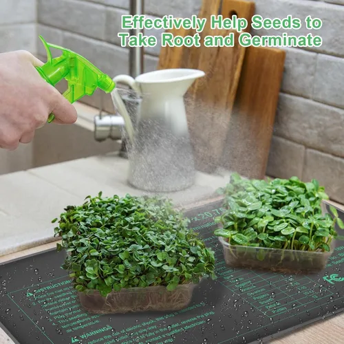 Miniatura 2 de Tapete térmico para plántulas, almohadilla térmica para plantas de 10" x 20.75" para inicio de semillas de jardinería doméstica, certificado MET