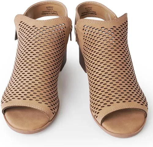 Miniatura 3 de J. Adams Botines Tracy para mujer - Botines de tacón bajo con puntera abierta