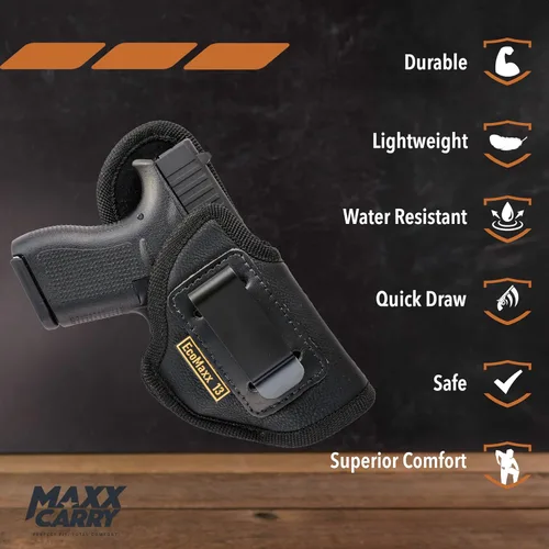 Miniatura 5 de Maxx Carry Compatible con/repuesto para funda de pistola de nailon IWB para SCCY CPX-2 Taurus Spectrum Beretta Tomcat Diamondback DB9 Kahr