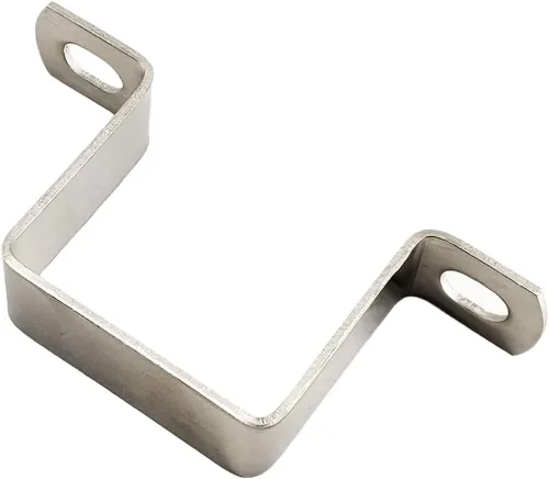 Miniatura 4 de Abrazaderas de tubo cuadrado de acero inoxidable 304 de 0.984 in de 0.984 in para sistemas de plomería de conductos de tubería de agua/puerta