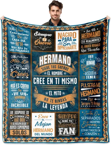 Miniatura 10 de Regalo para Abuelito, manta de regalos de Abuelo de 60 x 50 pulgadas, regalos para abuelo en español, regalos de cumpleaños para abuelo, regalos