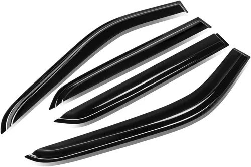 Miniatura 17 de Auto Dynasty Protectores de lluvia con cinta adhesiva compatible con Juke F15 2011-2016 4 piezas deflector de visera de ventana 12 13 14 15