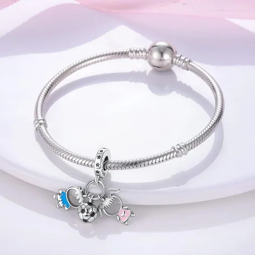 Miniatura 8 de Pandach Dijes colgantes de plata de ley 925 para pulseras y collares, dijes colgantes de Madonna con cuentas de girasol, joyería para mujer