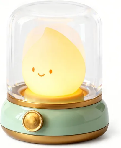 Miniatura 15 de 3 piezas de kits de luz nocturna acogedora de fogata, sonidos relajantes de la naturaleza, luz nocturna de ruido blanco para bebés y adultos