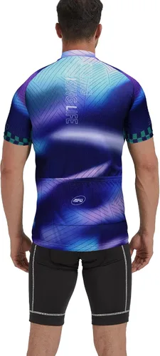 Miniatura 44 de sponeed - Jerséis de ciclismo para hombre, tops, camisas de ciclismo, manga corta, atuendo de ciclismo, chaqueta de ciclismo de cierre completo