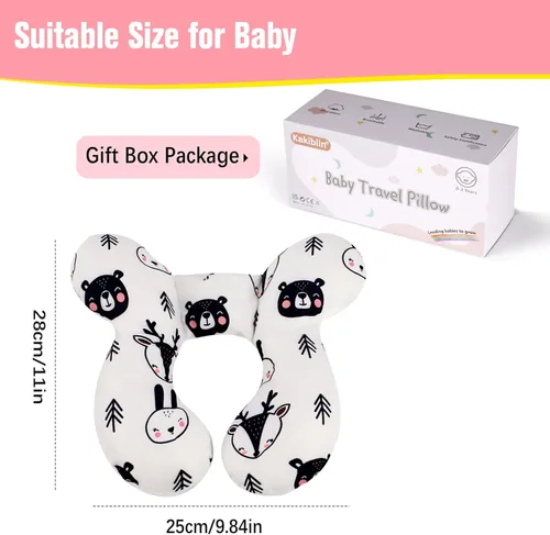 Miniatura 6 de Kakiblin - Almohada de cuello para bebé, almohada de apoyo para bebé mejorada, almohada para la cabeza del bebé, almohada de apoyo para el cuello