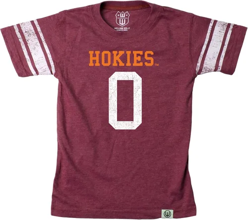 Miniatura 3 de Wes and Willy Camiseta de Manga Corta con Estampado de Jersey para Niños y Jóvenes Fanáticos del Deporte Universitario, Tallas 8-20 Vintage