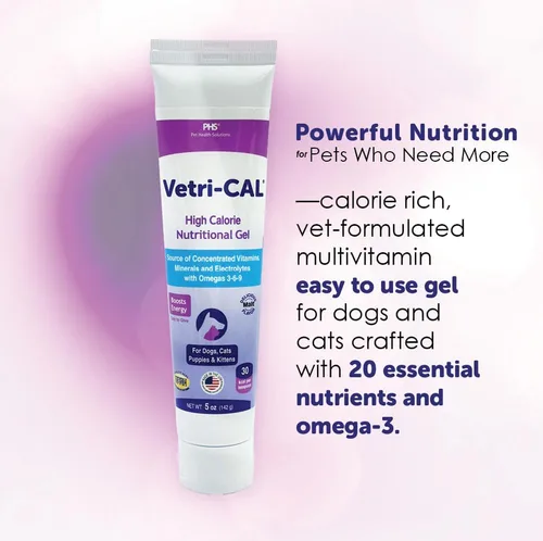 Miniatura 4 de Gel nutricional alto en calorías para perros, gatos, cachorros y gatitos – Potenciador del apetito con Omega 3-6-9, vitaminas A-D-E-B – Recuperación