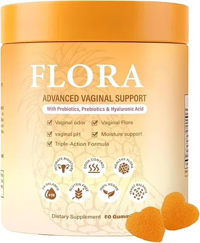 Gomitas probióticas de piña, piña hawaiana femenina, equilibrio de pH femenino, apoya la vitalidad femenina y la salud intestinal, 60 gomitas