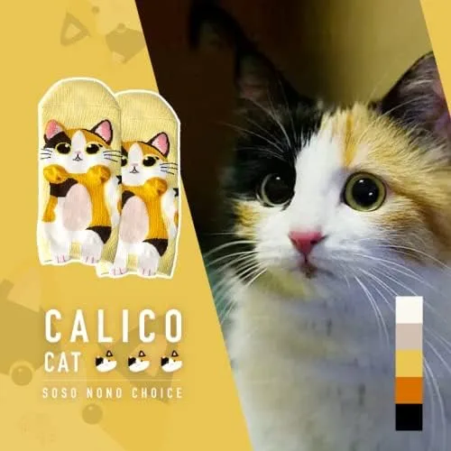 Miniatura 3 de Cat Socks for Cat Lovers, Women Athletic Ankle Fun Cotton Socks Women with Cute Kitty Patterns, Gift Box for Birthday