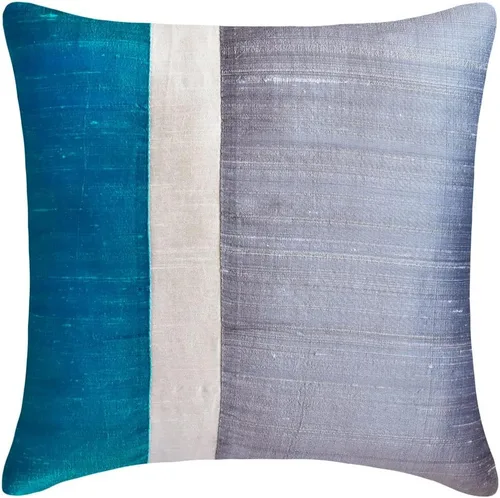 Miniatura 38 de Fabric Mart Direct Funda de cojín para sofá, fundas de cojín decorativas de color verde y gris, de 12 x 12 pulgadas, almohadas de retazos de bloques