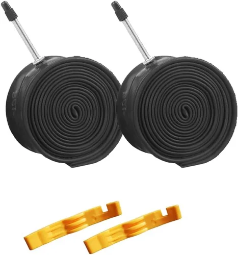 Paquete de 2 tubos interiores para bicicleta de montaña, 26 x 1.9/2.125 F/V48mm, válvula Presta compatible con 26 x 1.9 26 x 2.0 26 x 2.10 26 x