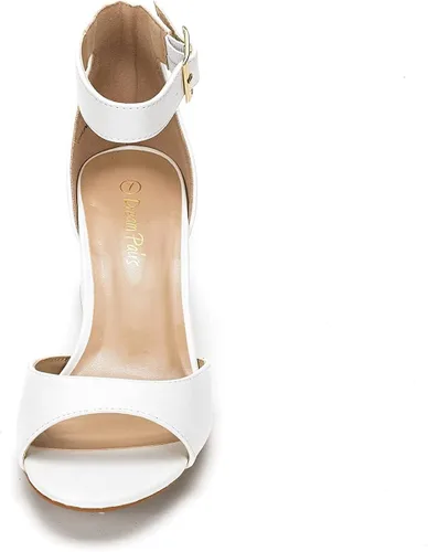 Miniatura 4 de DREAM PAIRS - Sandalias de tacón grueso y bajo para mujer