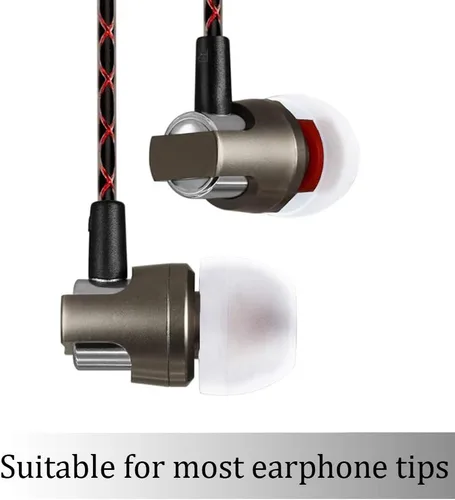 Miniatura 3 de Bluecell 10 pares pequeños de silicona de color transparente de repuesto para Audio-Technica Skullcandy Monster Sony Ultimate Ears Sharp Sennheiser