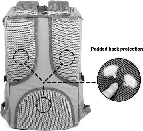 Miniatura 6 de Mochila para laptop Kaukko, senderismo y campamentos, mochila universitaria grande casual, mochila de hombro con capacidad para una laptop y Nailon