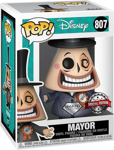 Miniatura 2 de Funko Disney: La pesadilla antes de Navidad - Alcalde (luz negra)