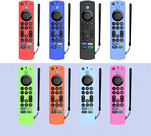 Miniatura 7 de Funda para control remoto de voz, funda de silicona compatible con Insignia Firetv Omni Series o TV 4, ligera, antideslizante, a prueba de golpes
