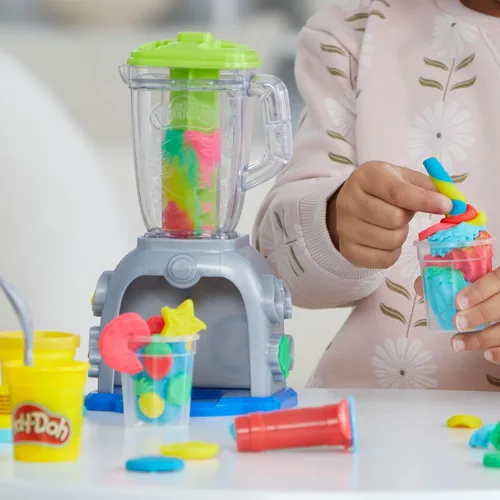 Miniatura 5 de Play Doh Swirlin' Smoothies Juego de Licuadora de Juguete, Electrodomésticos de Cocina de Juego, Juguetes de Artes y Manualidades para Niñas y Niños