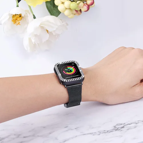 Miniatura 3 de Joyozy - Bandas de repuesto, delgadas y a la moda compatibles con Apple Watch de 1.49, 1.57, 1.65 y 1.73 pulgadas, de resina, muy cómodas