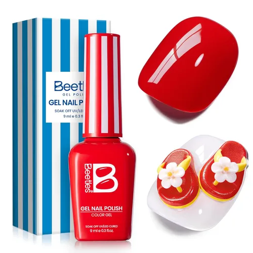Miniatura 154 de Beetles - Esmalte de uñas de gel verde luminoso que brilla en la oscuridad, esmalte de uñas de gel que se absorbe con lámpara LED UV, arte de uñas